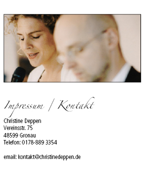 Impressum, Kontakt